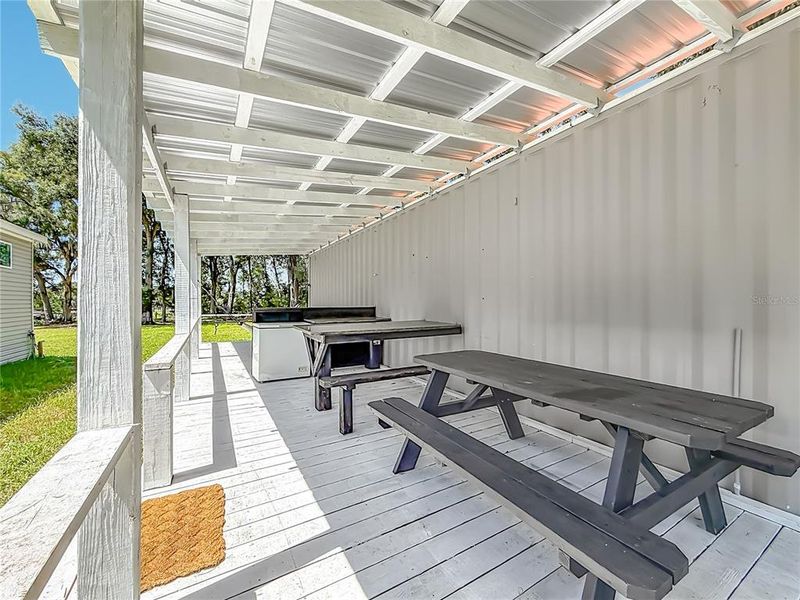 Exterior details and patio area of a home in , Summerfield (Image 28).