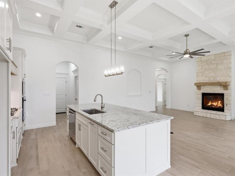 Furnished interior view inside a new home in , Godley (Image 11).