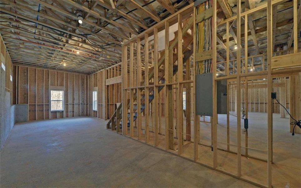 In-progress construction of a new home in , Clarkesville, GA (Image 74).