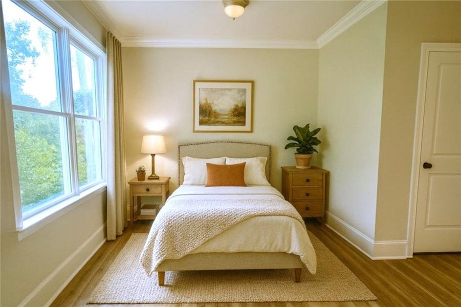 Furnished interior view inside a new home in , Atlanta (Image 16). Furnished interior view inside a new home in , Atlanta (Image 16).