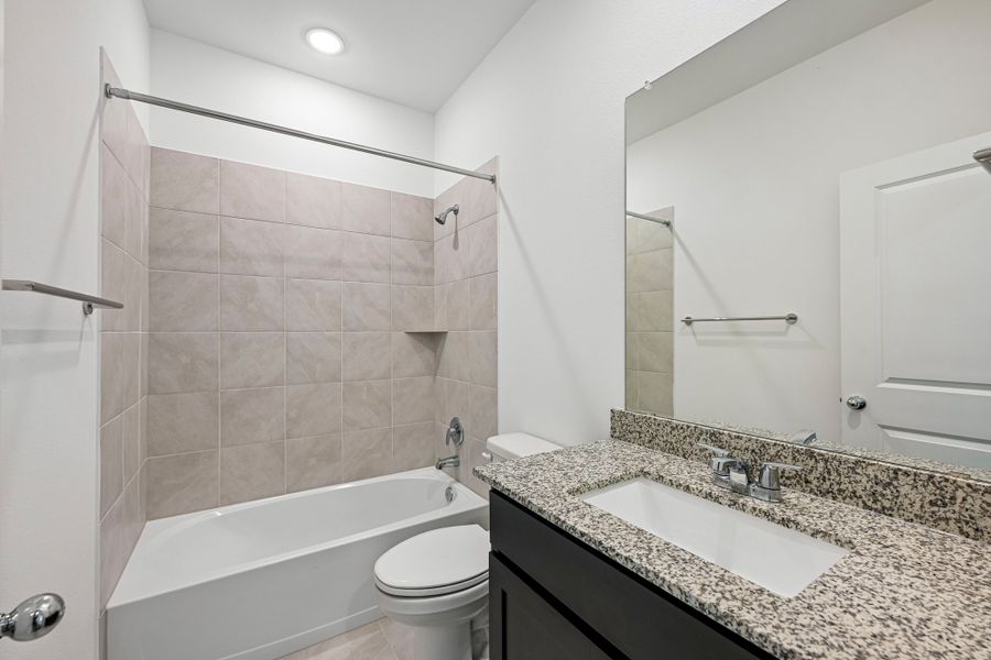 Representative furnished interior of a home built from the 3501 by Risewell Homes in Parkton Square, Kyle (Image 6).