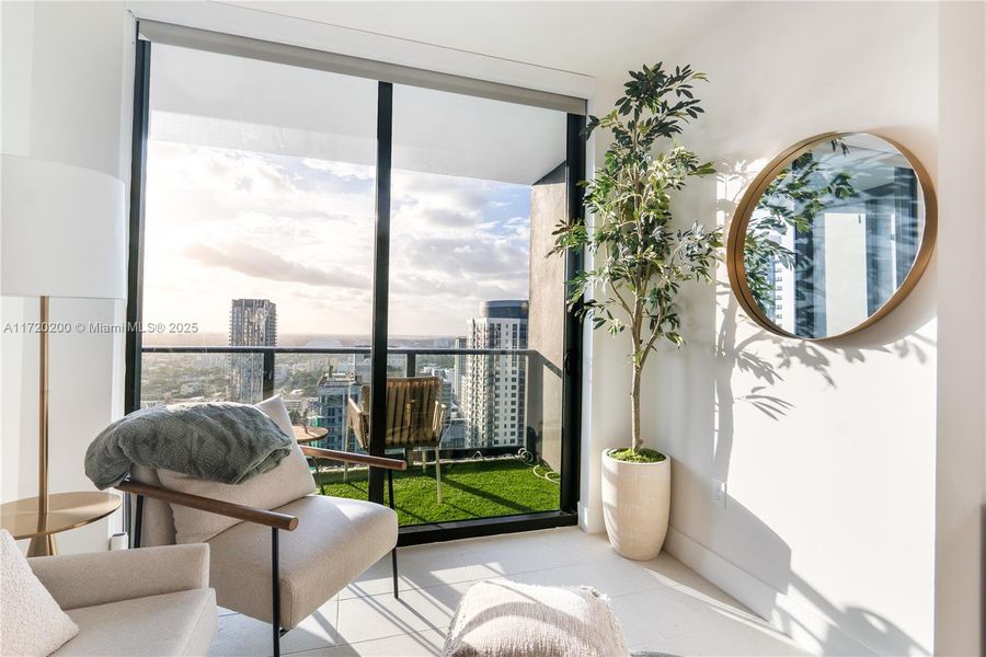 Furnished interior view inside a new home in , Miami (Image 35).