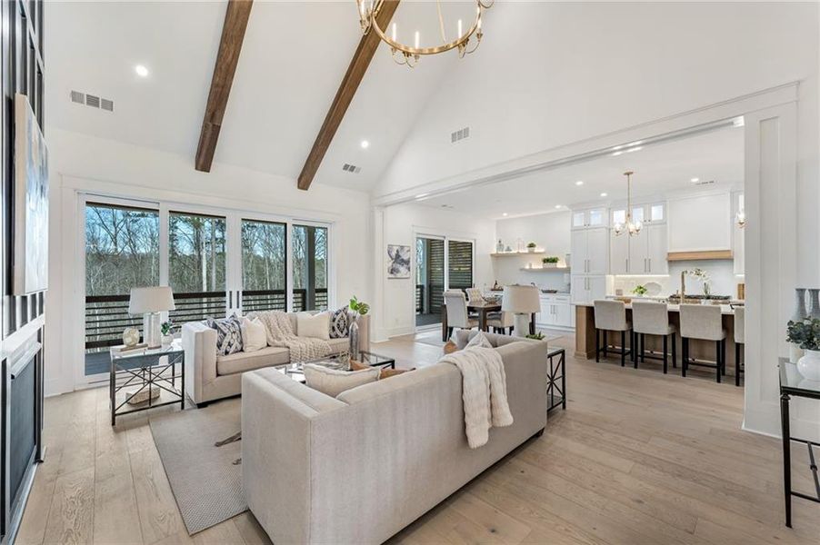 Furnished interior view inside a new home in , Cumming (Image 9).