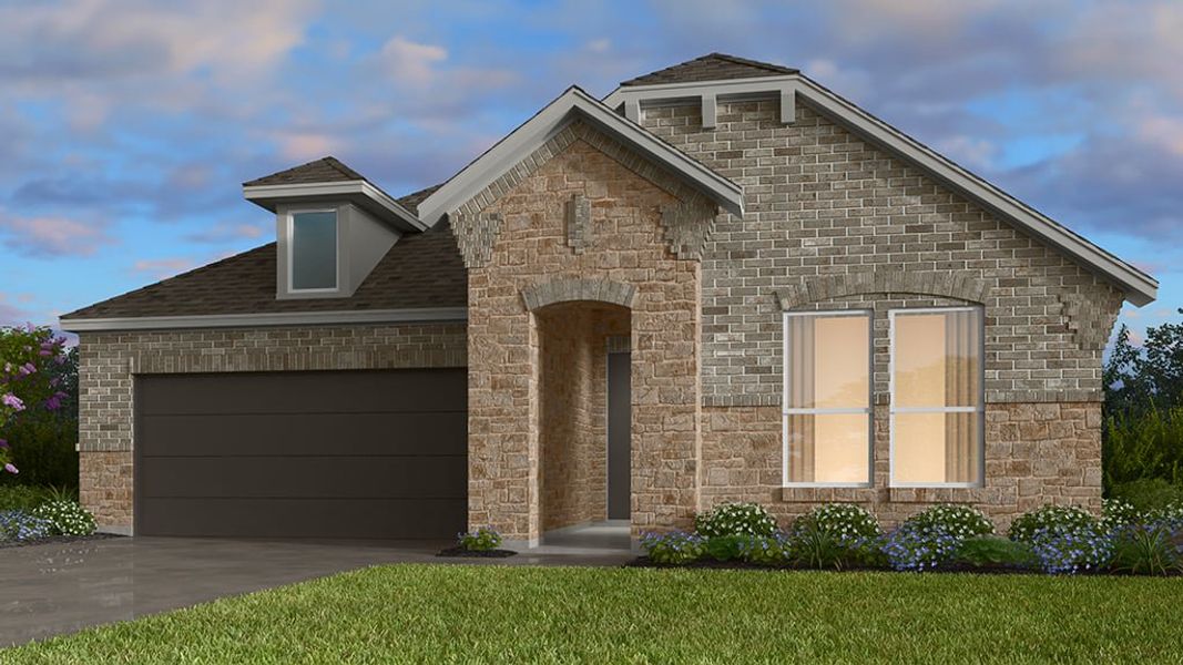 Representative exterior photo of a completed home built from the Dovetail by Taylor Morrison in Nolina 50s, Georgetown, TX (Image 11).