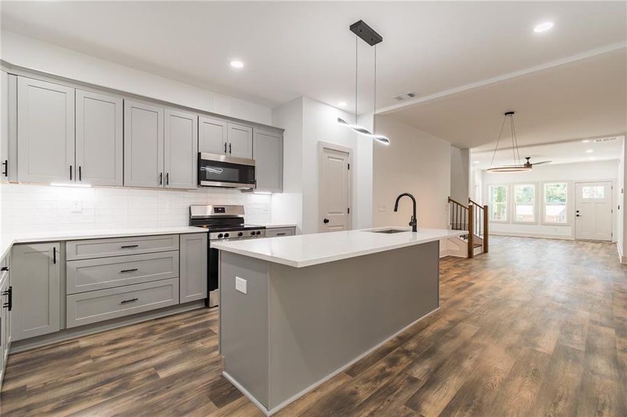 Furnished interior view inside a new home in , Decatur (Image 12).