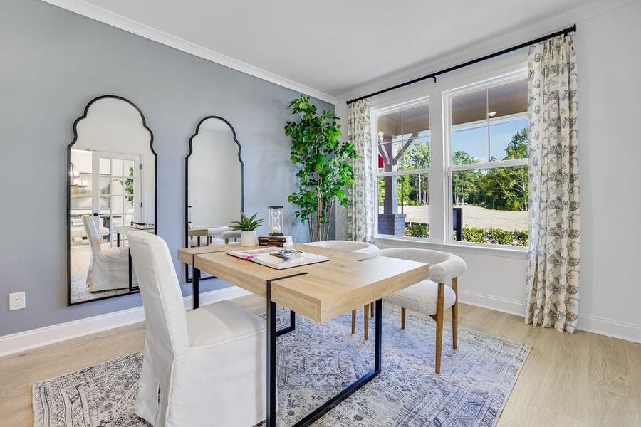 Representative furnished interior of a home built from the Easton by Taylor Morrison in Reserve at Hickory Walk, Kennesaw (Image 11).