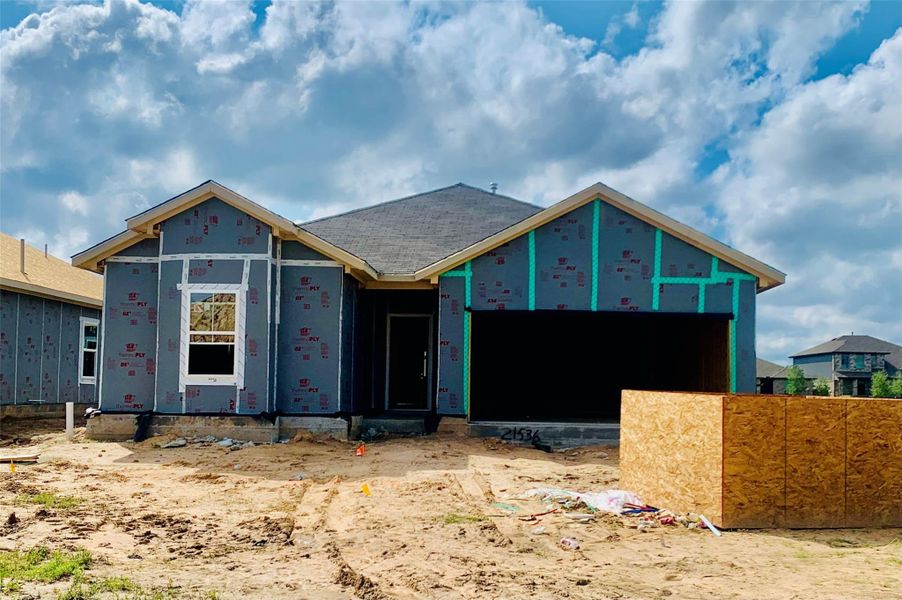 In-progress construction of a new home in Harrington Trails, New Caney, TX (Image 22).