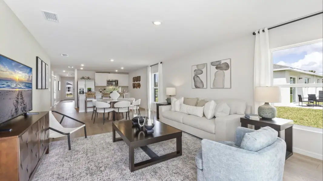 Representative furnished interior of a home built from the Cameron by D.R. Horton in Pinellas County Spot Lots, Pinellas Park (Image 7).