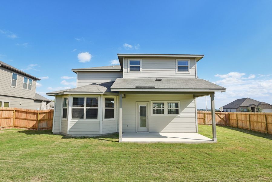 Back exterior of the Medina floorplan at a Meritage Homes community.