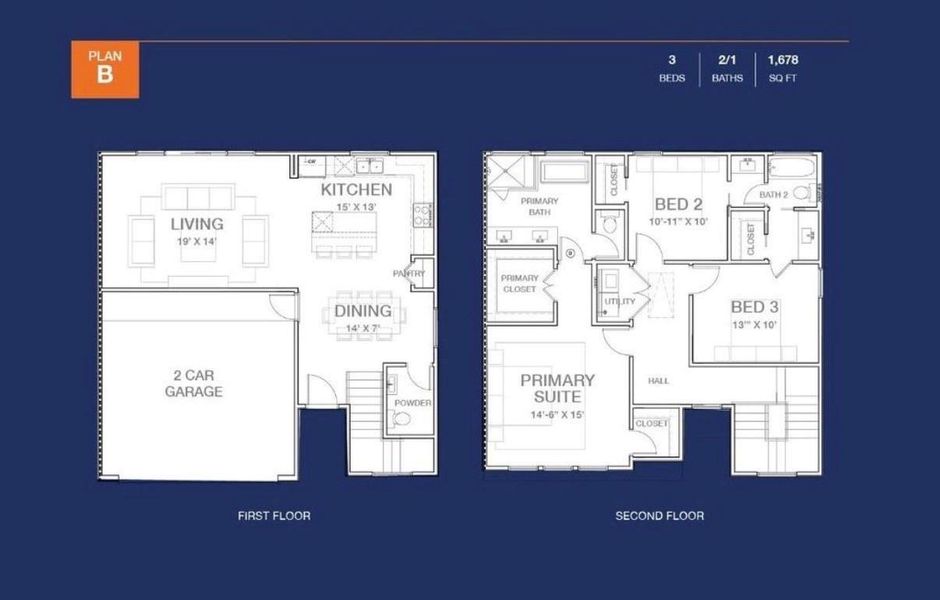 2D floor plan layout of this home in , Houston, TX (Image 5).