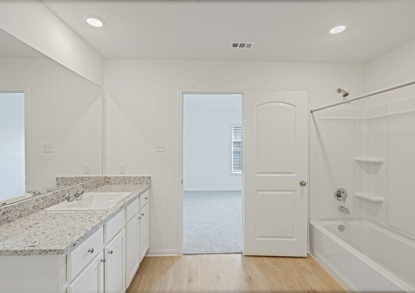 Master bathroom with an exceptional vanity