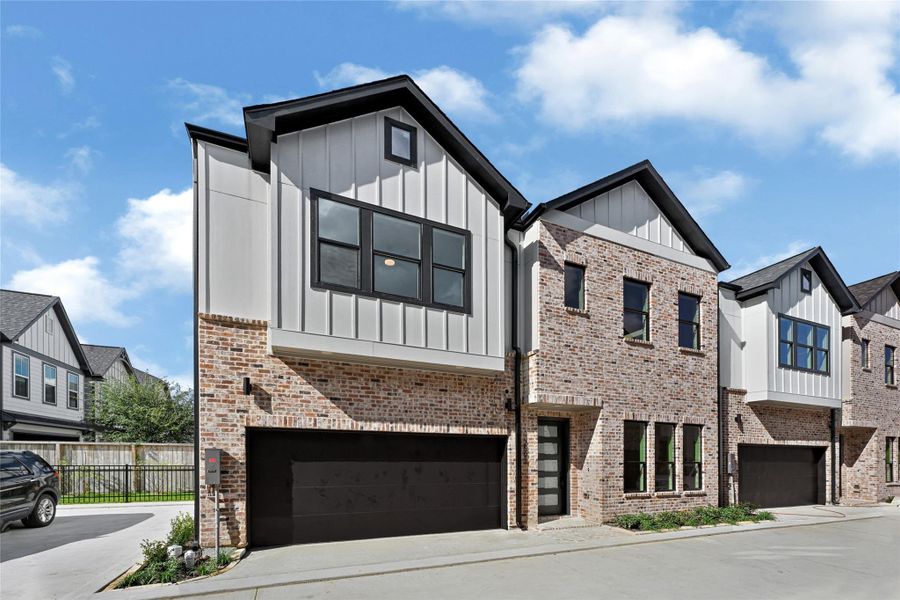 Front exterior of a new home in , Houston, TX, highlighting curb appeal (Image 2). Front exterior of a new home in , Houston, TX, highlighting curb appeal (Image 2).