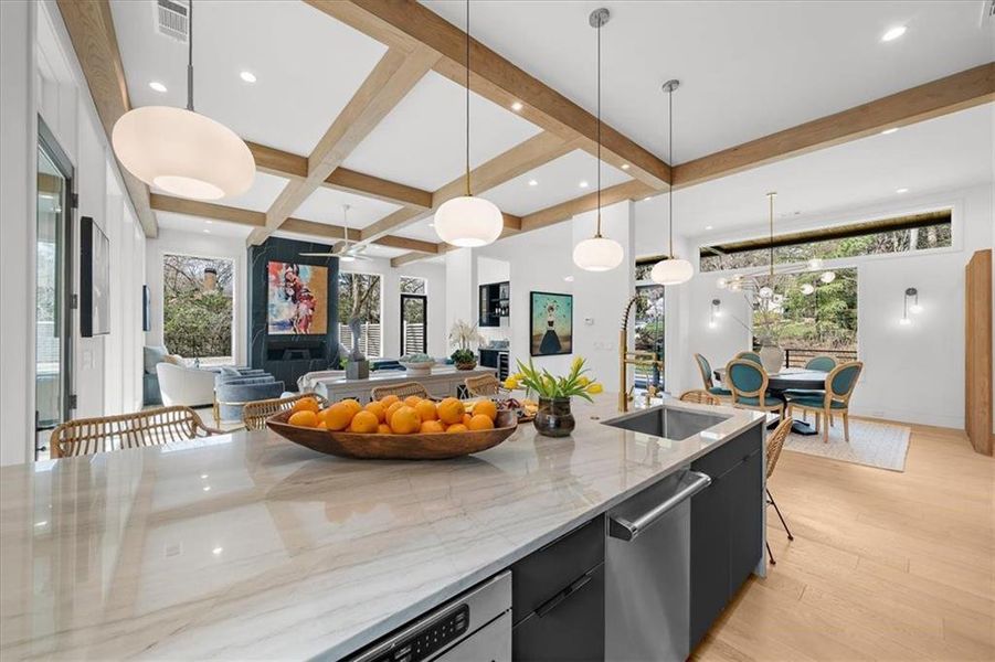 Furnished interior view inside a new home in , Atlanta (Image 12).