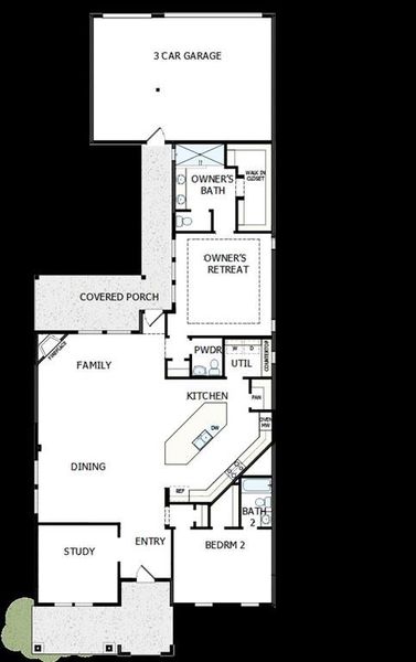 2D floor plan layout of this home in Elements at Viridian - Traditional Series, Arlington, TX (Image 2). 2D floor plan layout of this home in Elements at Viridian - Traditional Series, Arlington, TX (Image 2).