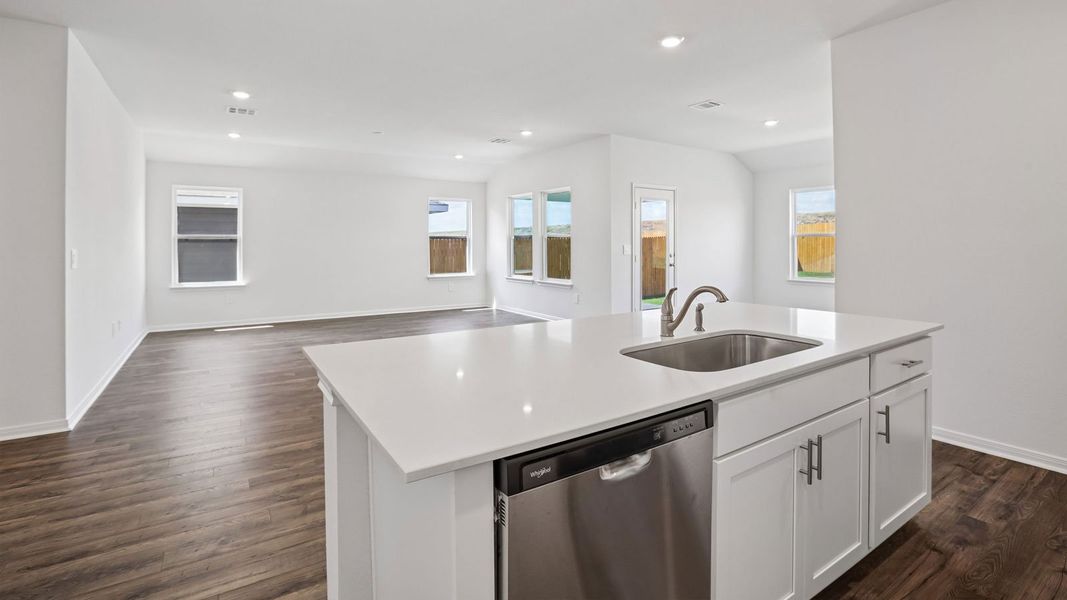 Furnished interior view inside a new home in Prairie Lakes, Buda (Image 8).