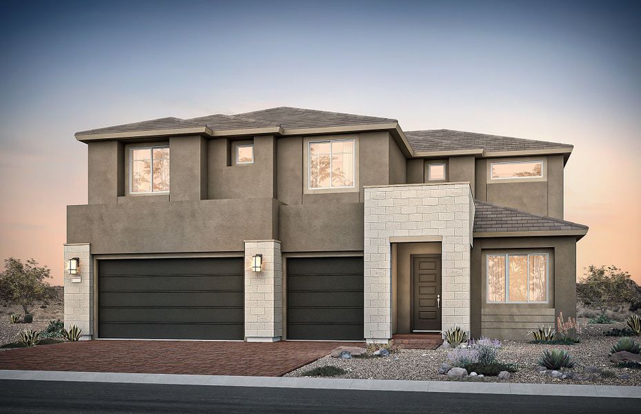 Representative exterior photo of a completed home built from the Messina by Pulte Homes in Upper Canyon, Phoenix, AZ (Image 2).