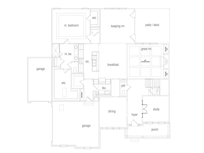 2D floor plan layout for the The Brentwood II by My Home Communities in Great River, Monroe, GA (Image 3). 2D floor plan layout for the The Brentwood II by My Home Communities in Great River, Monroe, GA (Image 3).