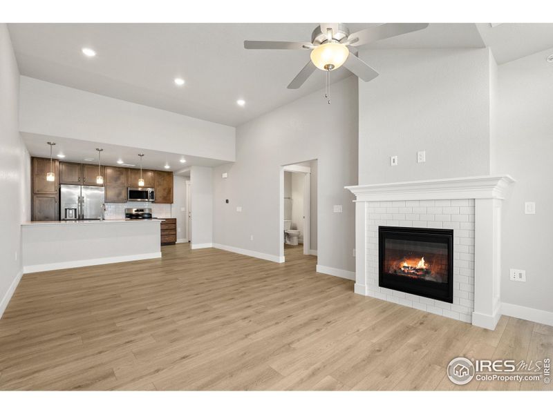 Cozy up to your included fireplace!