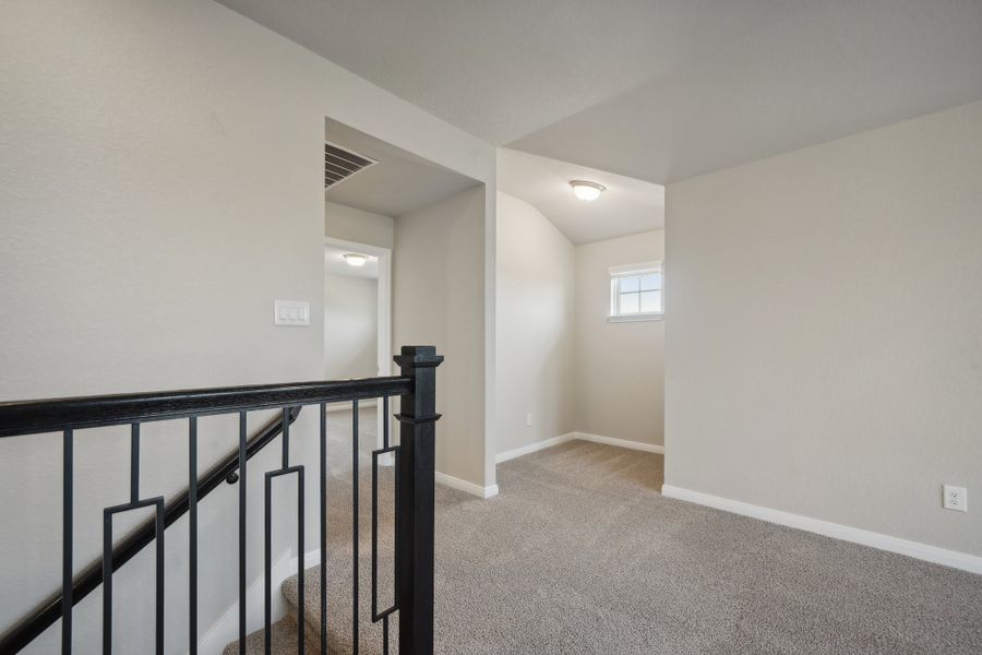 Second floor landing in the Matador floorplan in the Meritage Homes community.