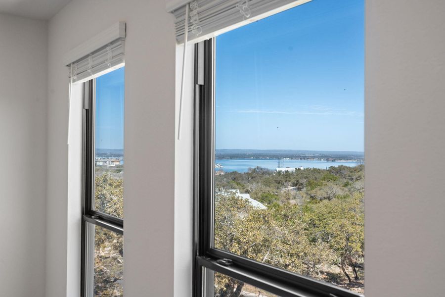 Lake view from upstairs bedroom