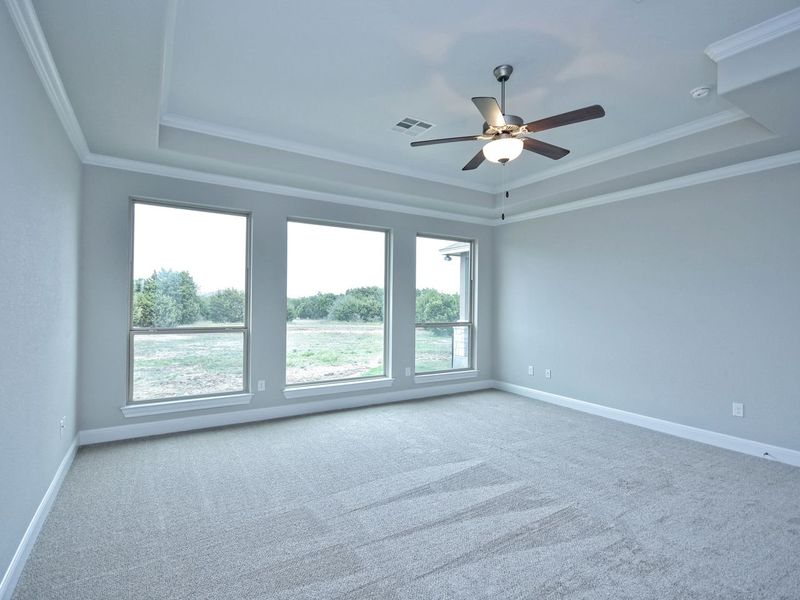 Representative unfurnished interior of a home built from the San Simeon I by Giddens Homes in Clearwater Ranch, Liberty Hill (Image 447).