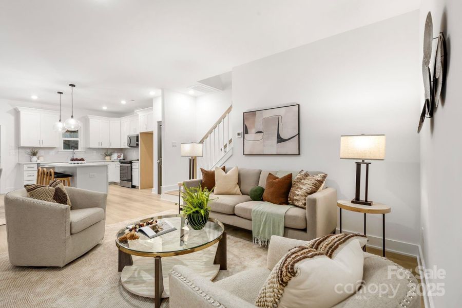 Furnished interior view inside a new home in , Charlotte (Image 31). Furnished interior view inside a new home in , Charlotte (Image 31).