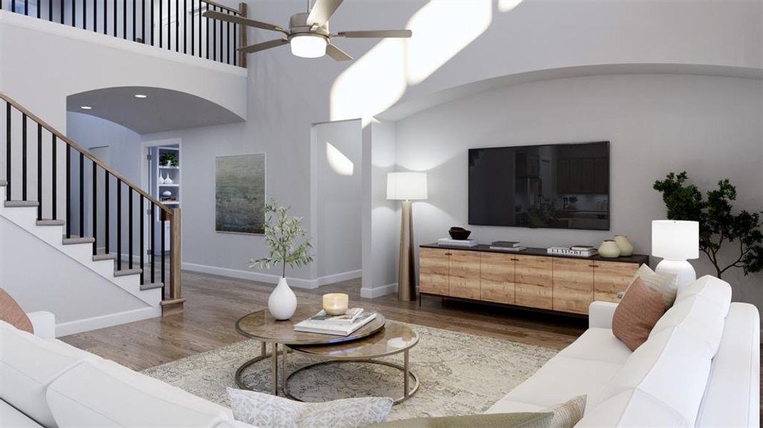 Furnished interior view inside a new home in Chatham Reserve, Providence Village (Image 15).