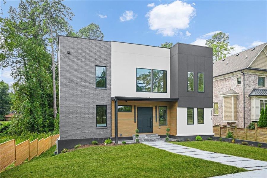 Front exterior of a new home in , Atlanta, GA, highlighting curb appeal (Image 30).
