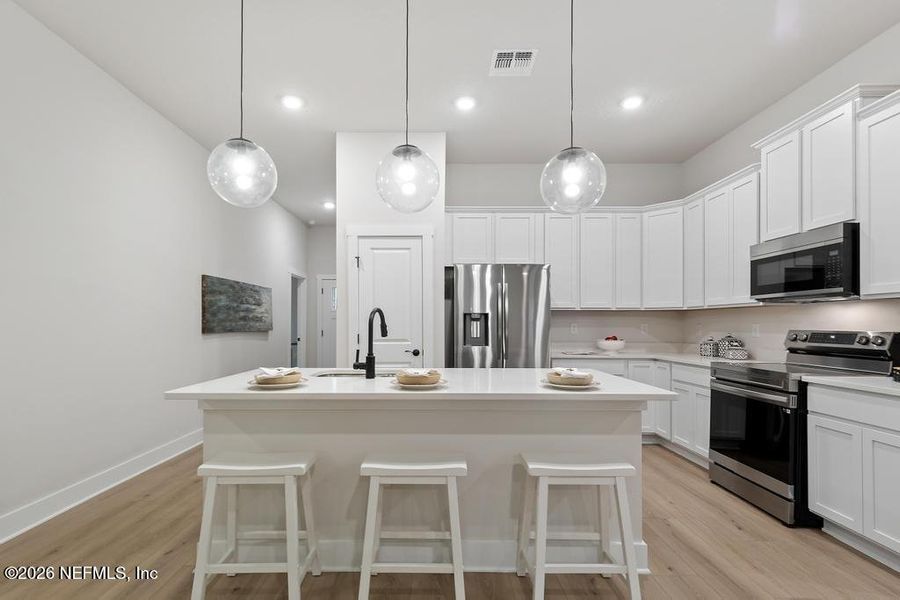 Furnished interior view inside a new home in , Jacksonville (Image 29).