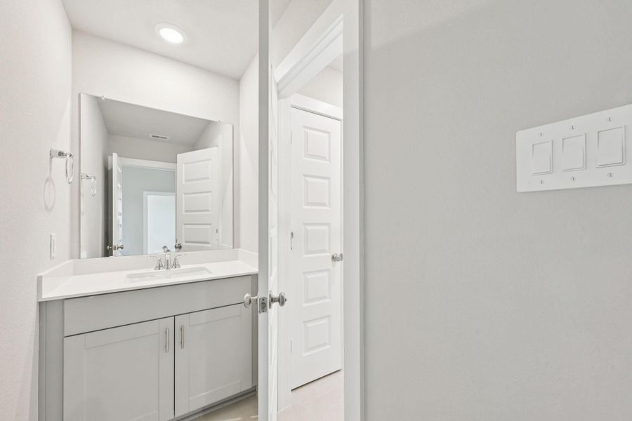 Photo is not of the actual home, but is an inspirational photo of builder’s model home and may depict options, furnishings, and/or decorator features that are not included