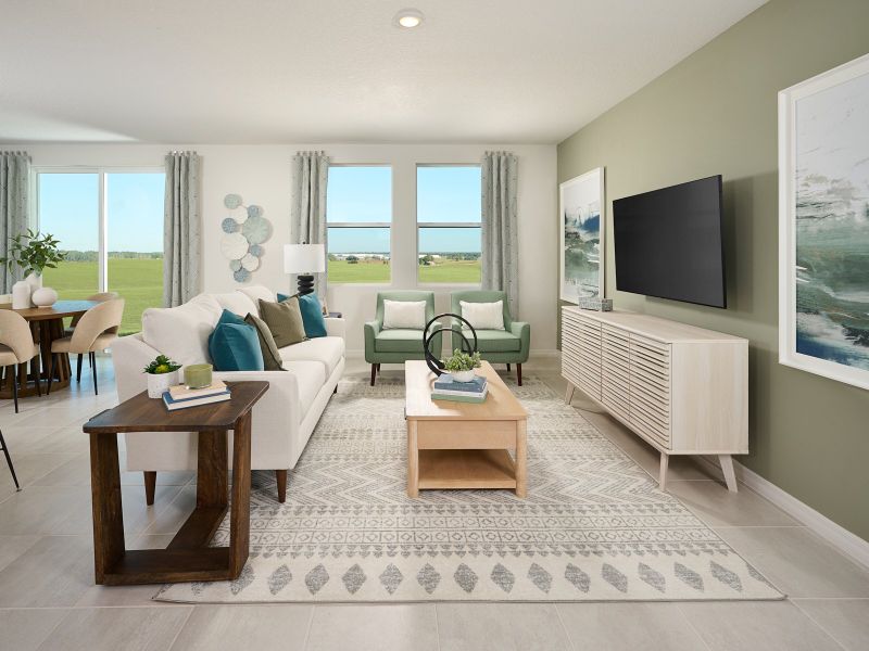 Furnished interior view inside a new home in Pine Ridge Meadows, Hudson (Image 3).