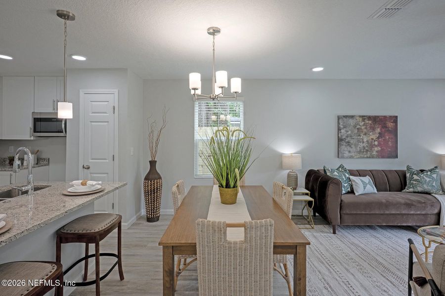 Furnished interior view inside a new home in , Jacksonville (Image 8).