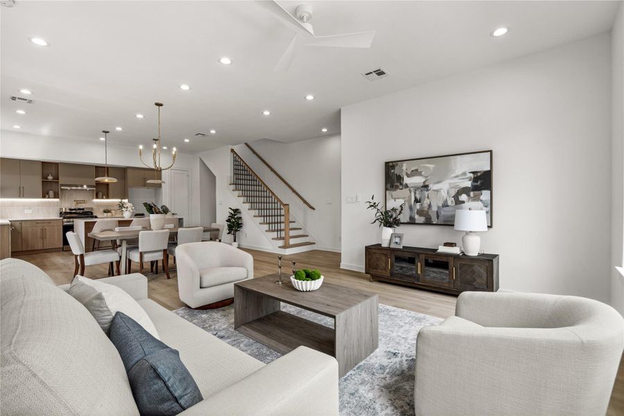Furnished interior view inside a new home in , Houston (Image 6).