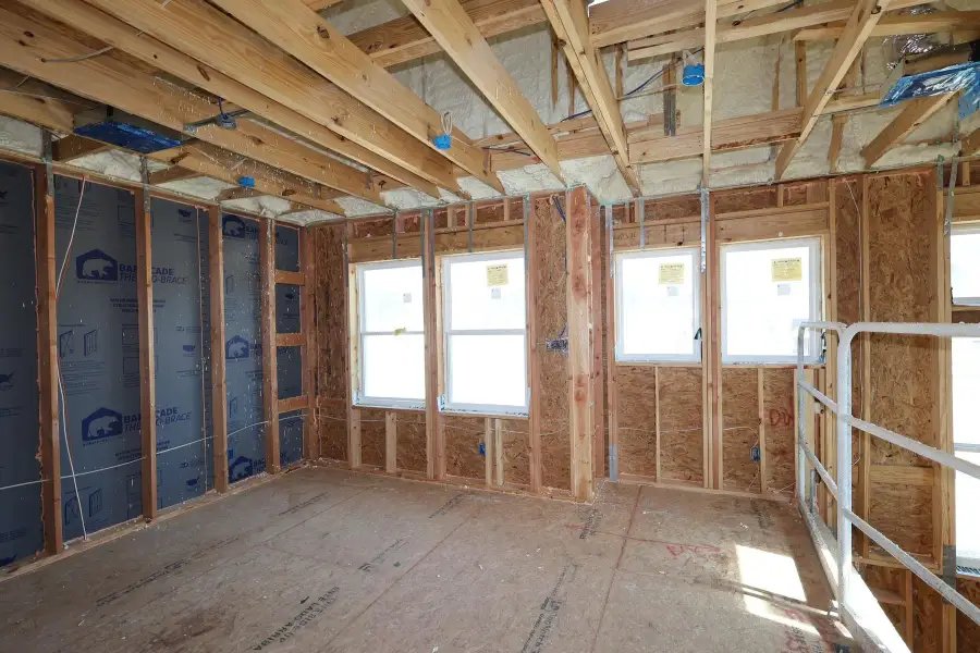 In-progress construction of a new home in Two Step Farm 35', Montgomery, TX (Image 5).