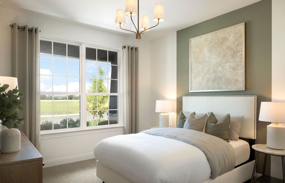 Furnished interior view inside a new home in 6 Creeks, Kyle (Image 4).