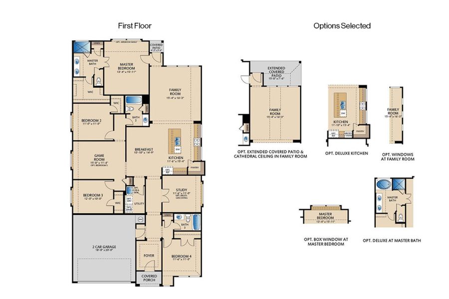 2D floor plan layout of this home in Elevon, Lavon, TX (Image 3). 2D floor plan layout of this home in Elevon, Lavon, TX (Image 3).