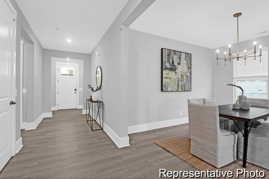 Furnished interior view inside a new home in Homecoming, Ravenel (Image 14).