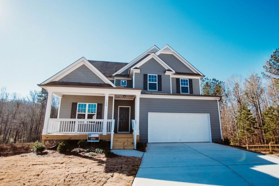 Representative exterior photo of a completed home built from the Brentwood by Piedmont Residential in Hampton Ridge, Jefferson, GA (Image 21).