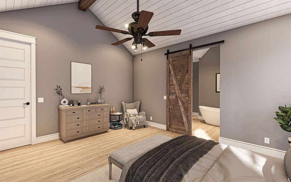 Furnished interior view inside a new home in Oak Water Ranch, Granbury (Image 12).