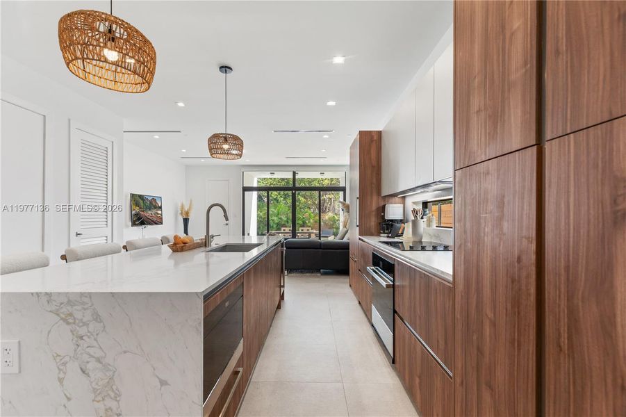 Furnished interior view inside a new home in , Miami (Image 56).