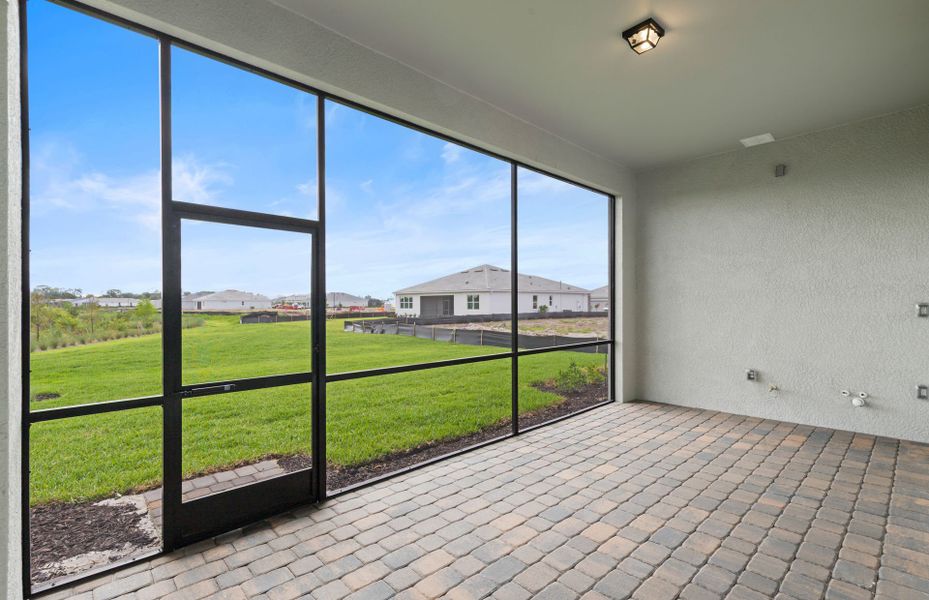 Spacious lanai with serene views