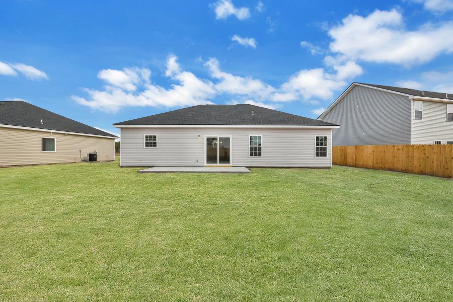 Representative exterior details of a home built from the The Brunsen by RTS Homes in Grand Reserve, Hinesville (Image 26). Representative exterior details of a home built from the The Brunsen by RTS Homes in Grand Reserve, Hinesville (Image 26).