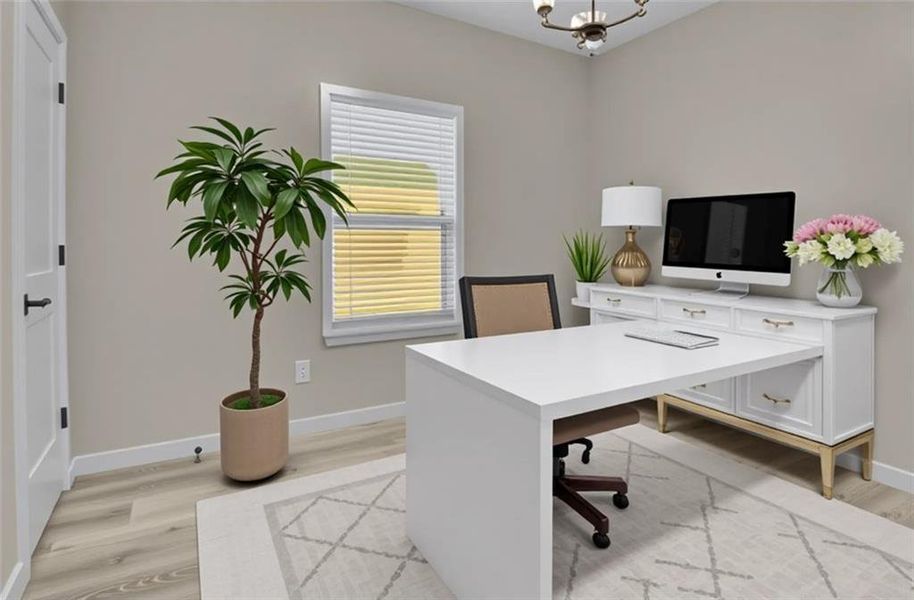 Furnished interior view inside a new home in , Stockbridge (Image 4).