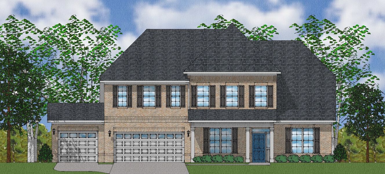 Representative exterior photo of a completed home built from the Livingston - Elite Collection by Mungo Homes in Walnut Grove, Easley, SC (Image 11).