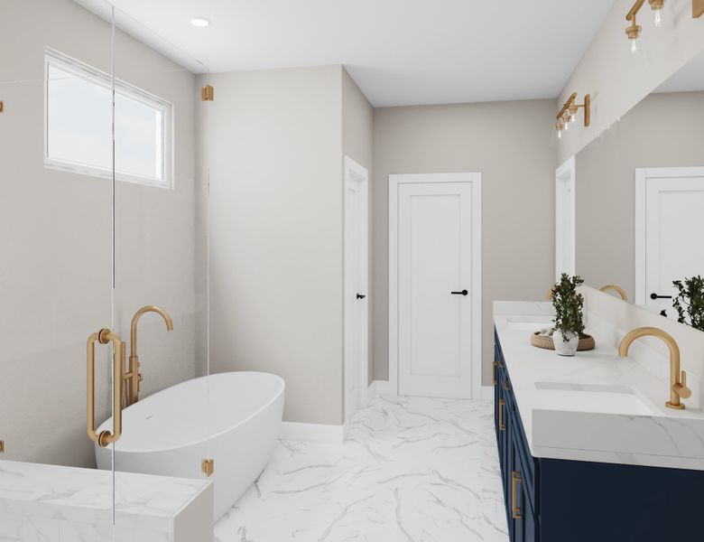 Representative furnished interior of a home built from the Nottely by Beazer Homes in Estates at Daves Creek, Cumming (Image 10).
