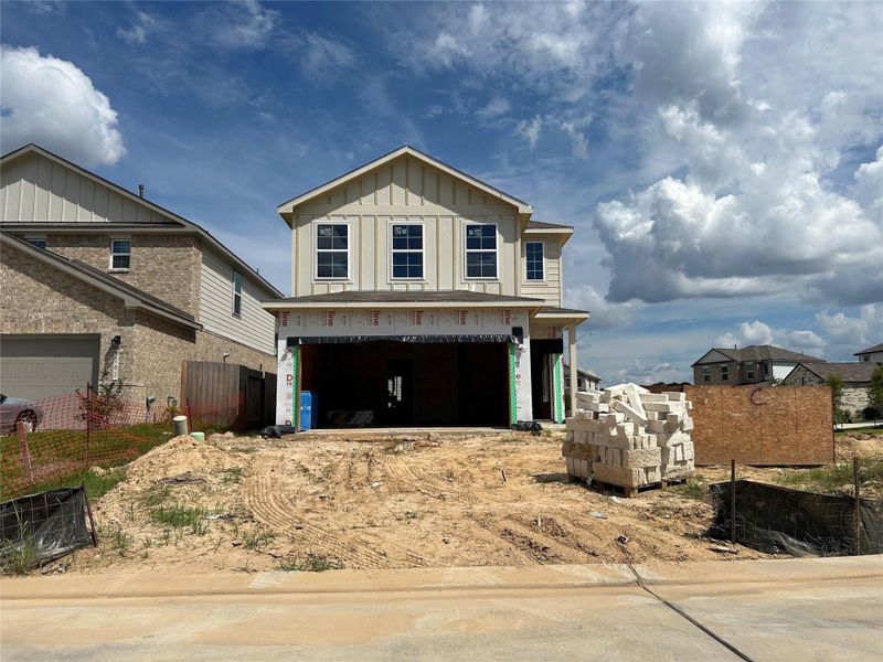 In-progress construction of a new home in Lakes at Black Oak, Magnolia, TX (Image 20). In-progress construction of a new home in Lakes at Black Oak, Magnolia, TX (Image 20).