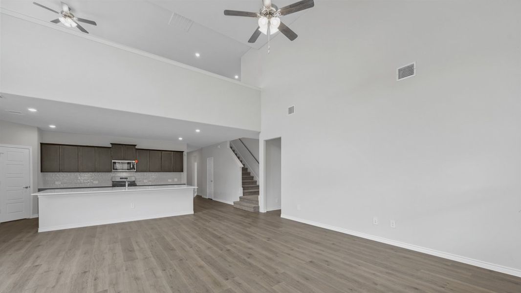 Representative unfurnished interior of a home built from the Bastrop by D.R. Horton in Silverado, Aubrey (Image 13).