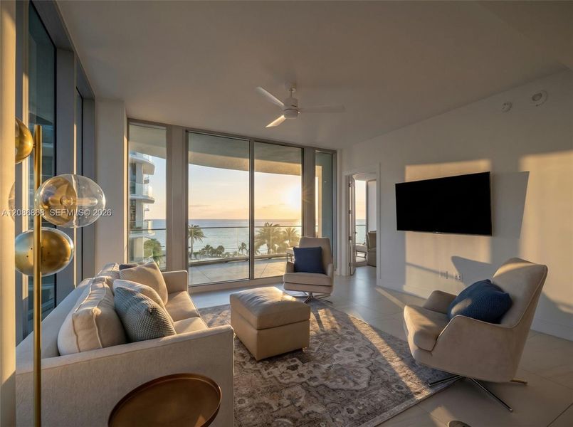 Furnished interior view inside a new home in , Fort Lauderdale (Image 42).