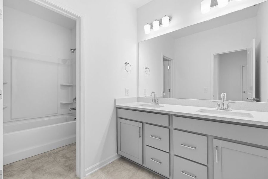 Furnished interior view inside a new home in Ridge at Sugar Creek, Indian Land (Image 8).