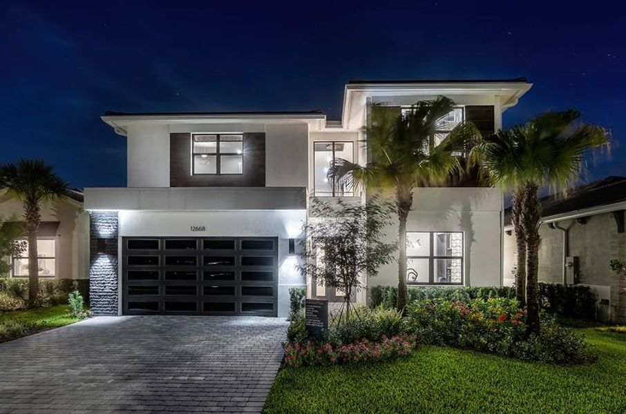 Front exterior of a new home in , Palm Beach Gardens, FL, highlighting curb appeal (Image 21). Front exterior of a new home in , Palm Beach Gardens, FL, highlighting curb appeal (Image 21).
